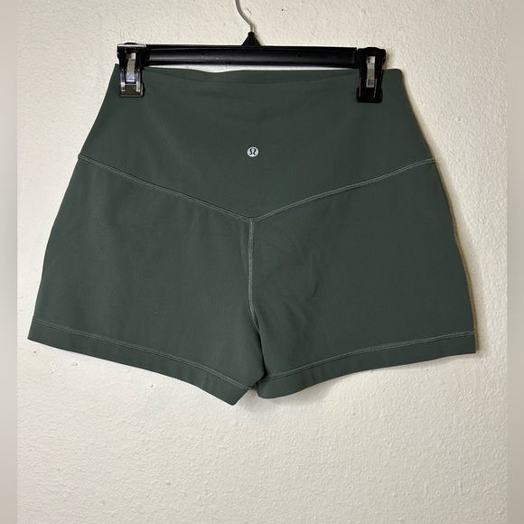 Women's Green Athletic Shorts - Picture 4 of 7